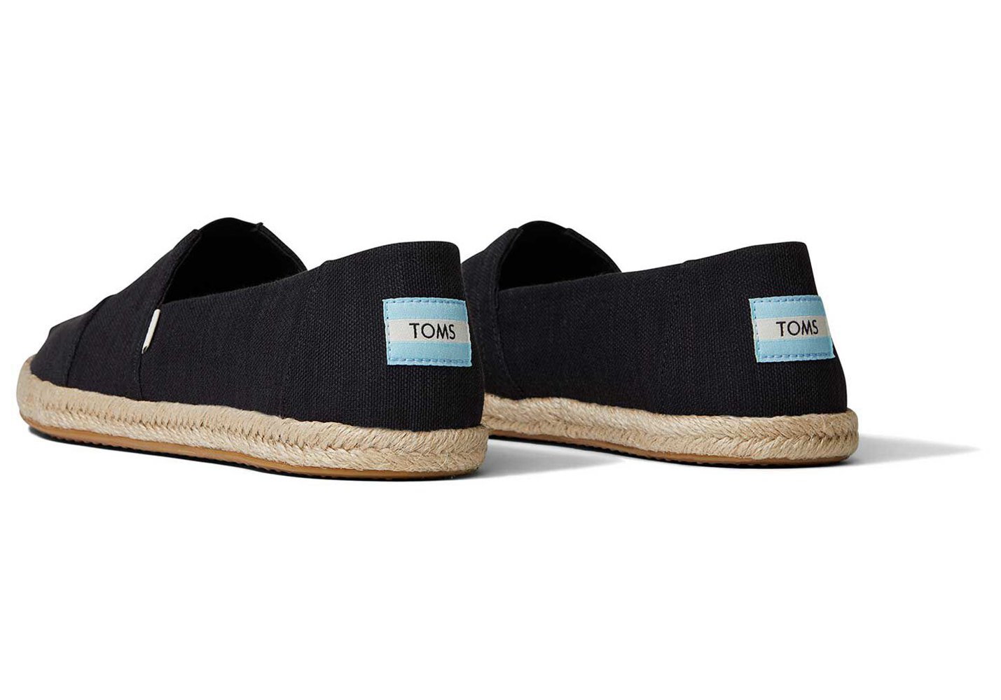 Toms Alpargata Rope Espadrille Black - Mens - 58926-GWJT